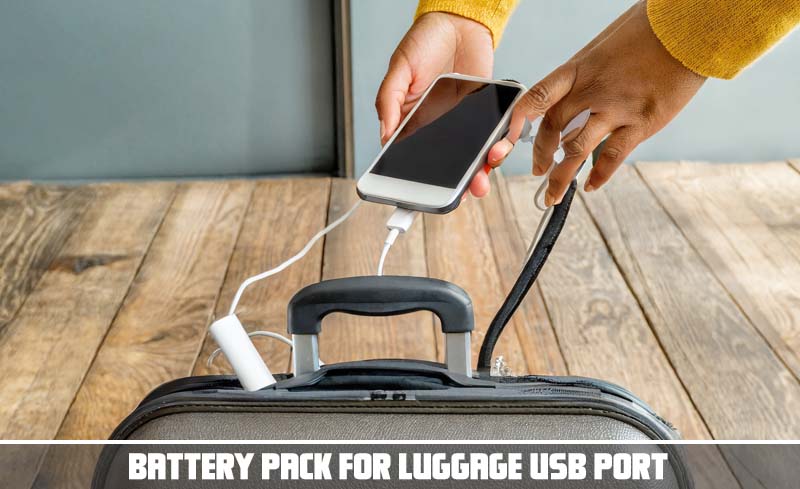 Battery Pack For Luggage USB Port