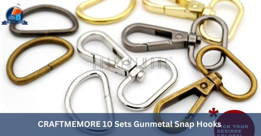 CRAFTMEMORE 10 Sets Gunmetal Snap Hooks 
