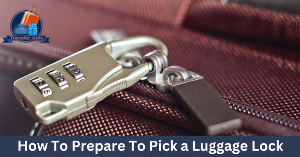 How to Prepare to Pick a Luggage Lock