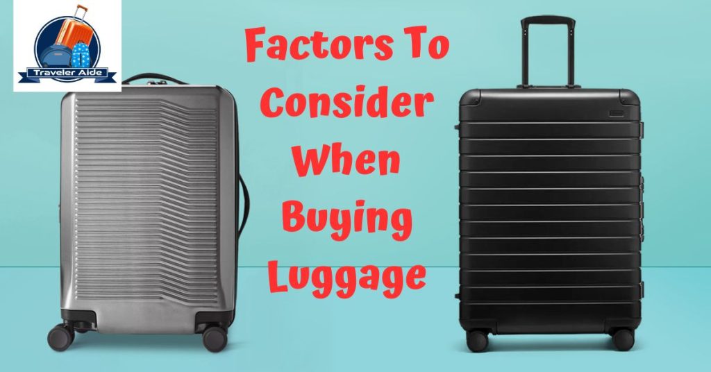 Factors To Consider When Buying Luggage