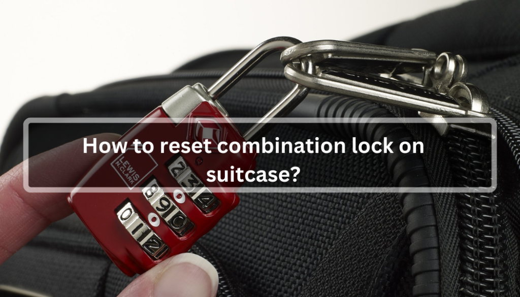 travel blue combination lock reset