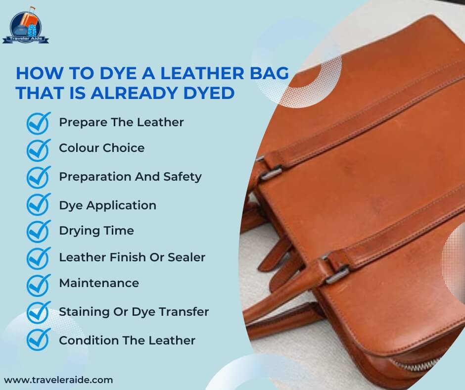 How To Dye A Leather Bag That Is Already Dyed