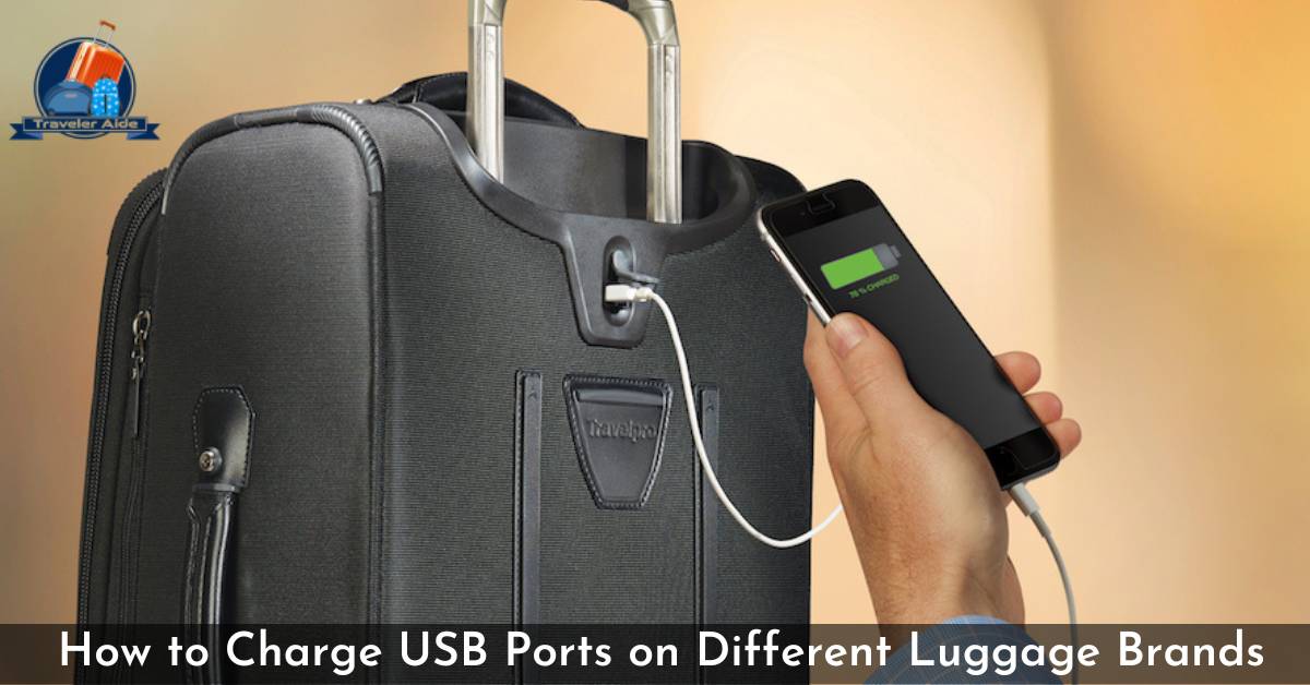 How to Charge USB Ports on Different Luggage Brands