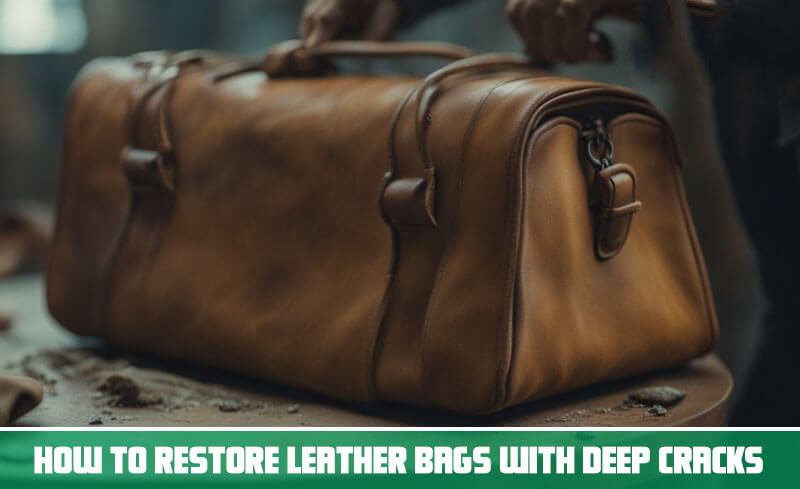 How to restore leather bags with deep cracks
