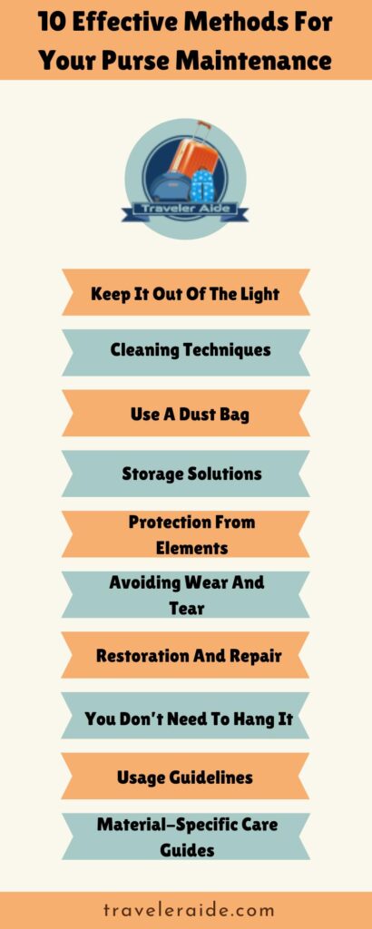 10 Effective Methods For Your Purse Maintenance