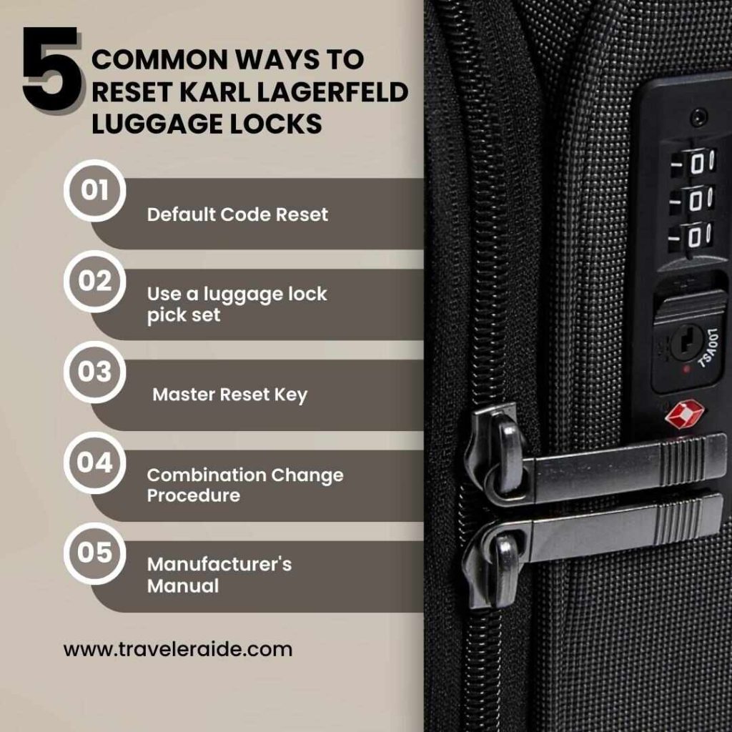 5 Common Ways to Reset Karl Lagerfeld Luggage Locks