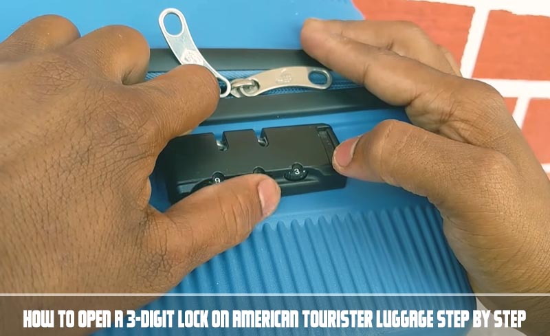 How to Open a 3 Digit Lock on American Tourister Luggage step by step
