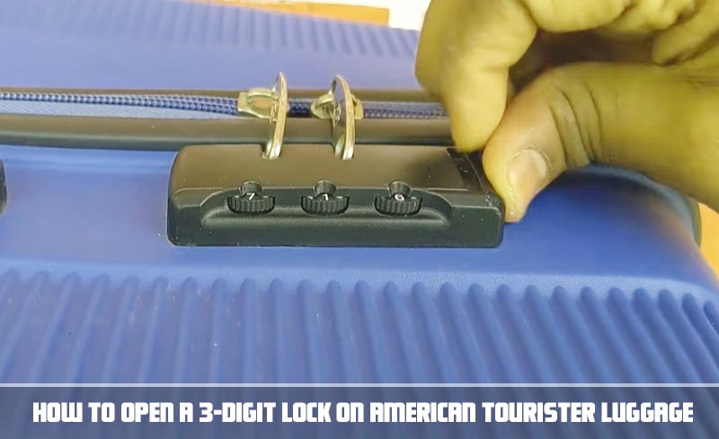 How to Open a 3 Digit Lock on American Tourister Luggage