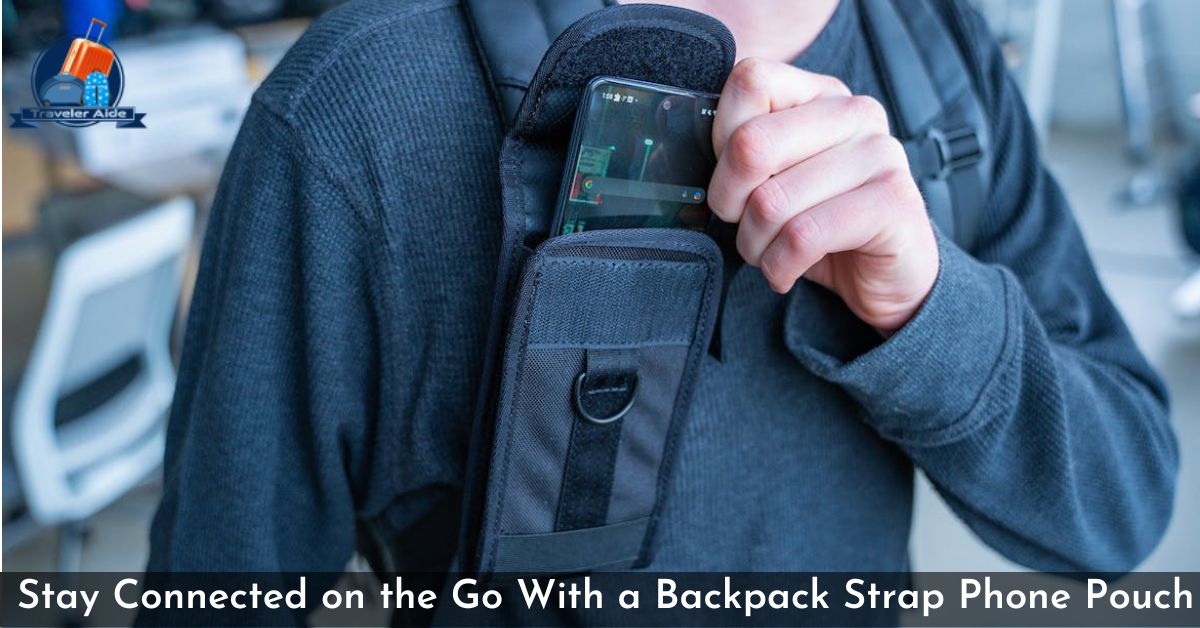 Stay Connected on the Go With a Backpack Strap Phone Pouch
