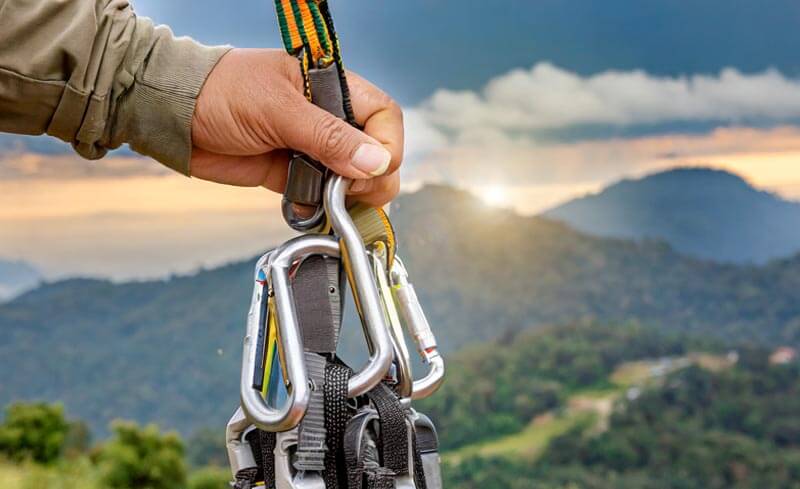 Use Carabiners for Attachment Points