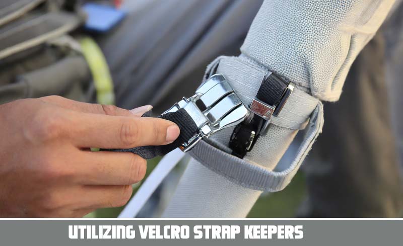 Utilizing Velcro Strap Keepers
