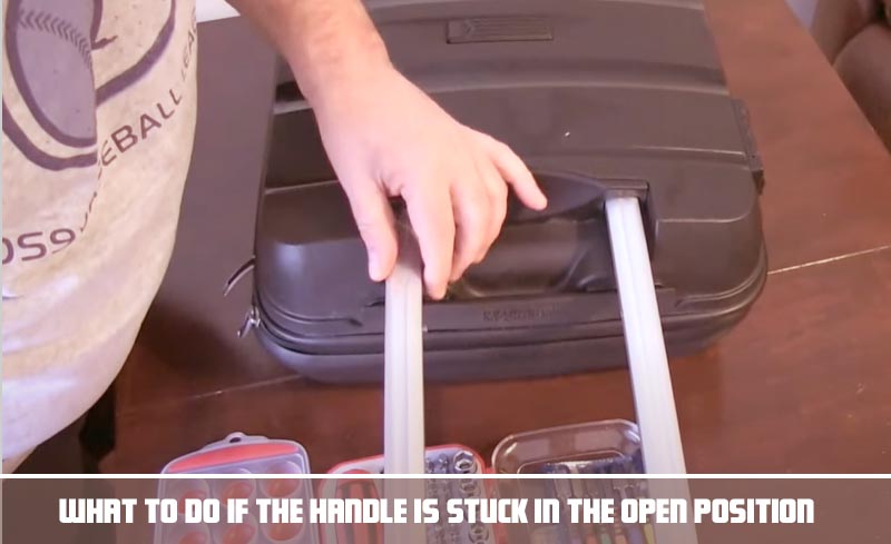 ﻿What to do if the handle is stuck in the open position