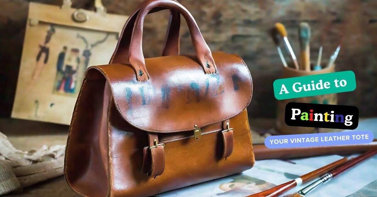 A Guide to Painting Your Vintage Leather Tote