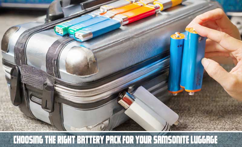 Choosing the Right Battery Pack for Your Samsonite Luggage