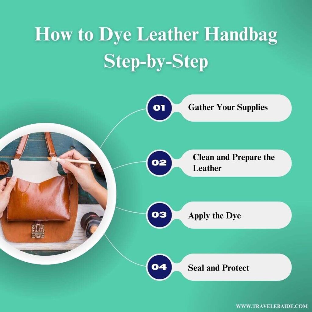 How to Dye Leather Handbag Step by Step