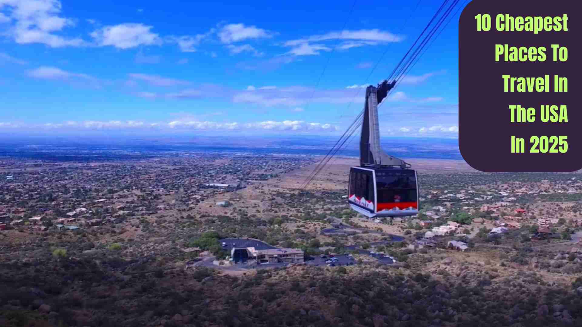Alt text: Top 10 cheapest places to travel in the USA in 2025, showcasing budget-friendly destinations with scenic views, cultural attractions, and affordable experiences.