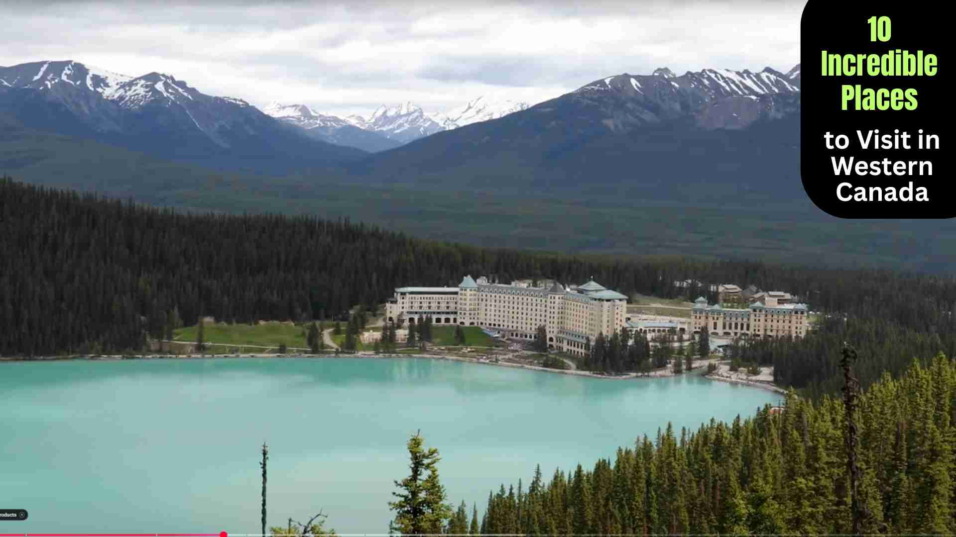 Scenic view of the Rocky Mountains and crystal-clear lakes in Western Canada, showcasing top travel destinations.