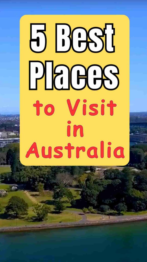 A visual guide to Australia’s top destinations, featuring Sydney’s Opera House and Harbour Bridge, Melbourne’s colorful laneways and street art, the vibrant coral reefs of the Great Barrier Reef, the majestic Uluru in the Red Centre, and Tasmania’s scenic mountains, forests, and coastline, showcasing the country’s diverse landscapes and culture.