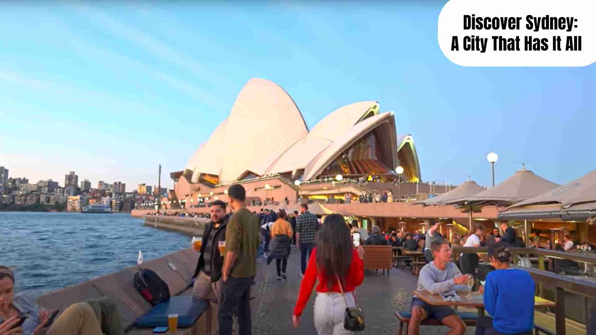 “Scenic views of Sydney, Australia featuring the Opera House, Harbour Bridge, Bondi Beach, and city skyline.”