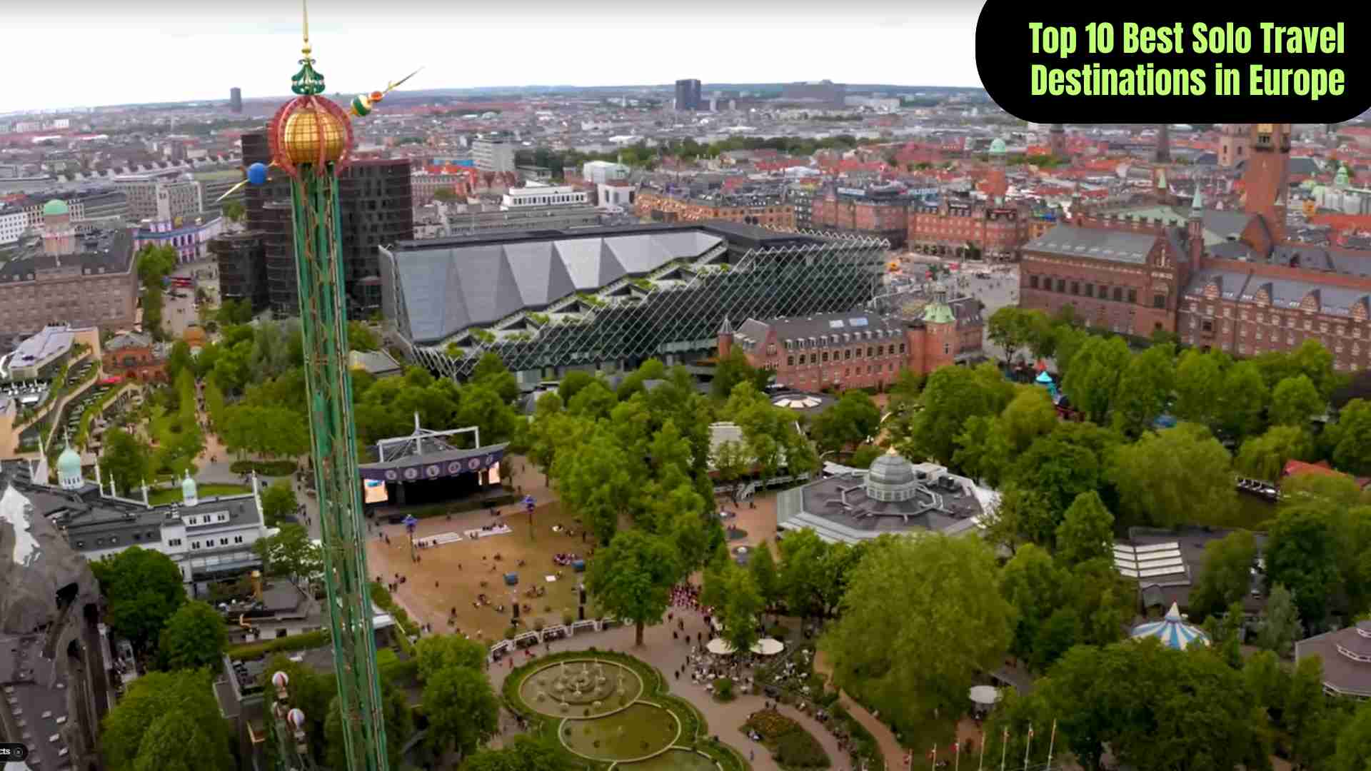 "Top 10 best solo travel destinations in Europe featuring Lisbon, Copenhagen, Prague, Barcelona, Edinburgh, Budapest, Amsterdam, Vienna, Dubrovnik, and Berlin."