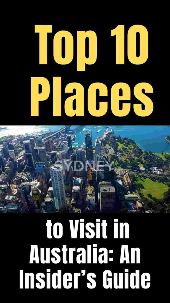 Top 10 travel destinations in Australia featuring Sydney, Melbourne, Great Barrier Reef, Uluru, Brisbane, Gold Coast, and Adelaide with iconic landmarks, beaches, cultural sites, and natural wonders.

