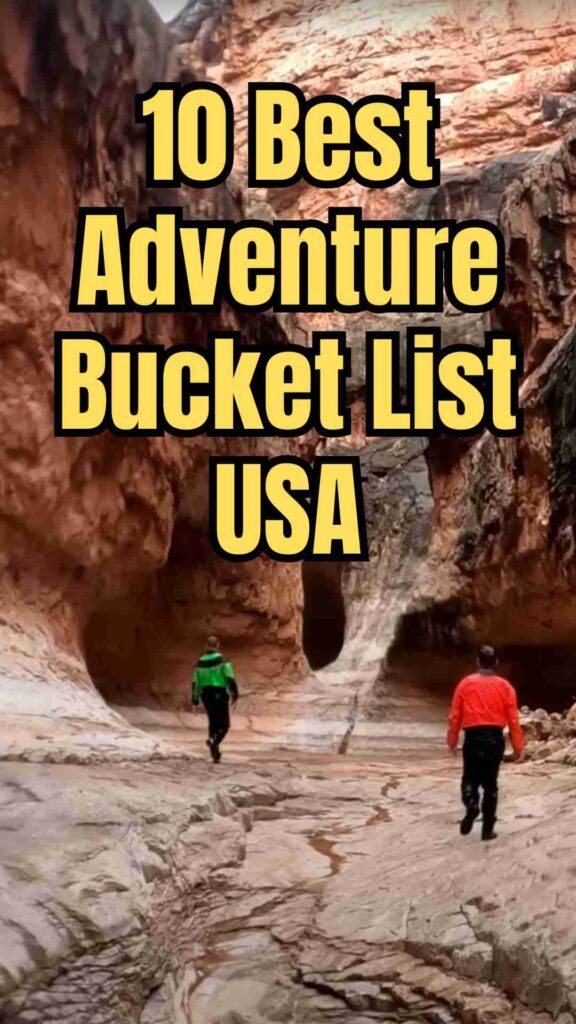 “Exciting USA adventures including skydiving, whitewater rafting, dog sledding, rock climbing, hot air ballooning, caving, and paragliding on the ultimate bucket list.”