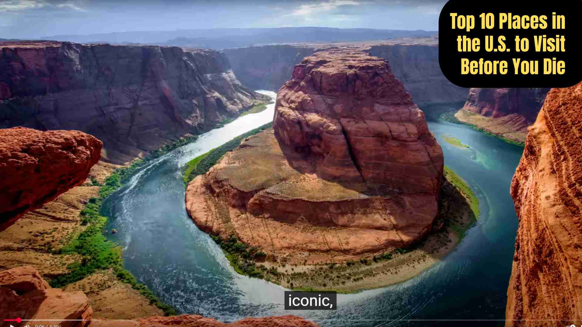 A collage of the top 10 U.S. travel destinations, including the Grand Canyon, Yellowstone, New York City, Hawaii, Las Vegas, San Francisco, New Orleans, Glacier National Park, Washington D.C., and Walt Disney World.