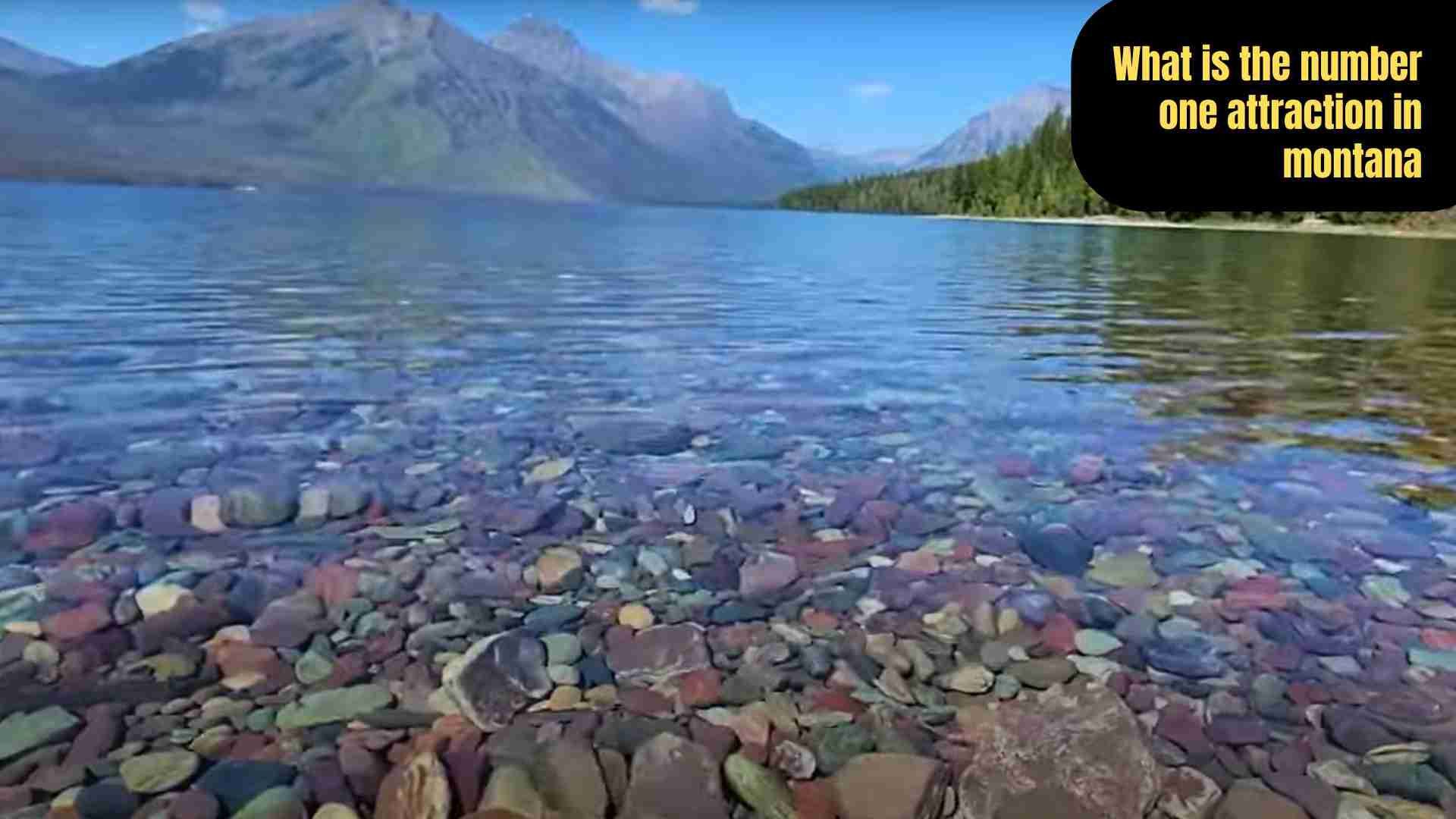 “Breathtaking view of Glacier National Park in Montana with snow-capped mountains, turquoise lakes, and dense forests, showcasing its iconic Going-to-the-Sun Road and pristine natural beauty.”